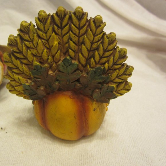 THANKSGIVING DECOR ITEMS, BEAUTIFUL FALL COLORS, SET OF 4 - Picture 3 of 8